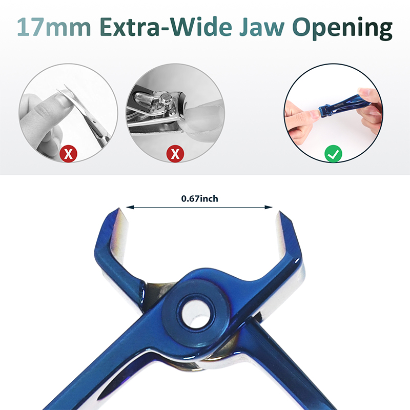 Large Opening Nail Clippers for Hard and Thick Nails 