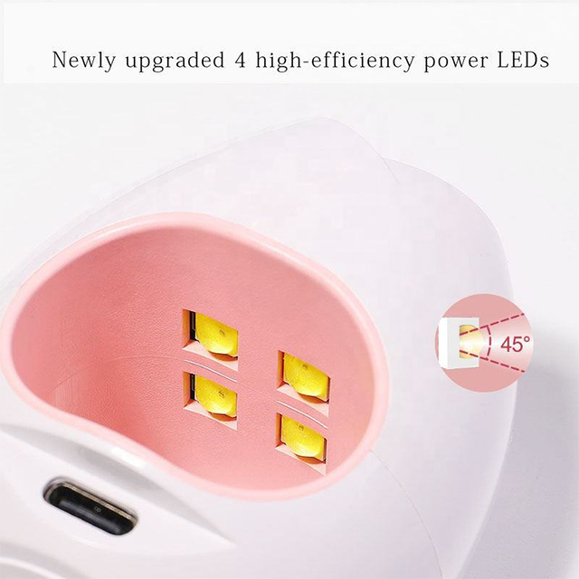 Gel Nail Dryer Lamp UV 16w Rose USB For Single Finger 