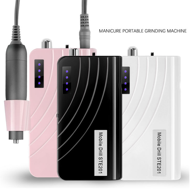 Rechargeable Nail Drill Set Protable Power Indicator 25w 30000rpm 