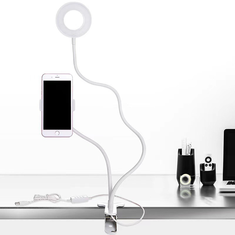 Desktop Hose Clip Light 2 in 1 Cell Phone Light Fill Light 