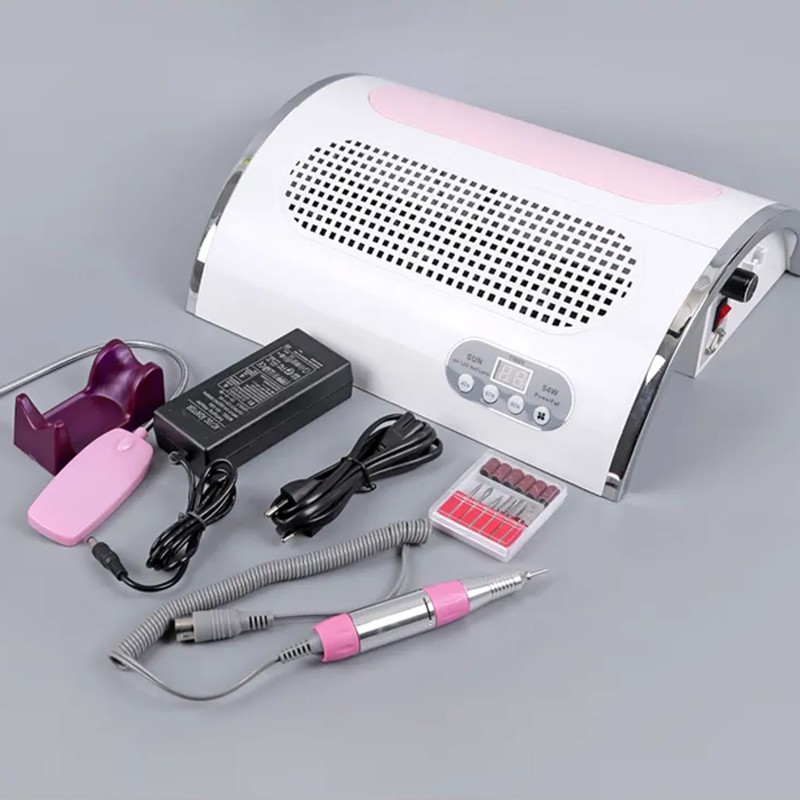 Nail Hoover with Hand PadsThree Fans for Both HandsNail Baking Lamps 