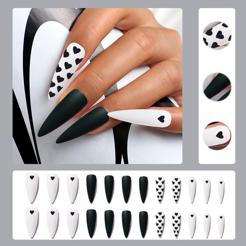 Press Sticker on Nails Tip Long Short Stiletto Nails 