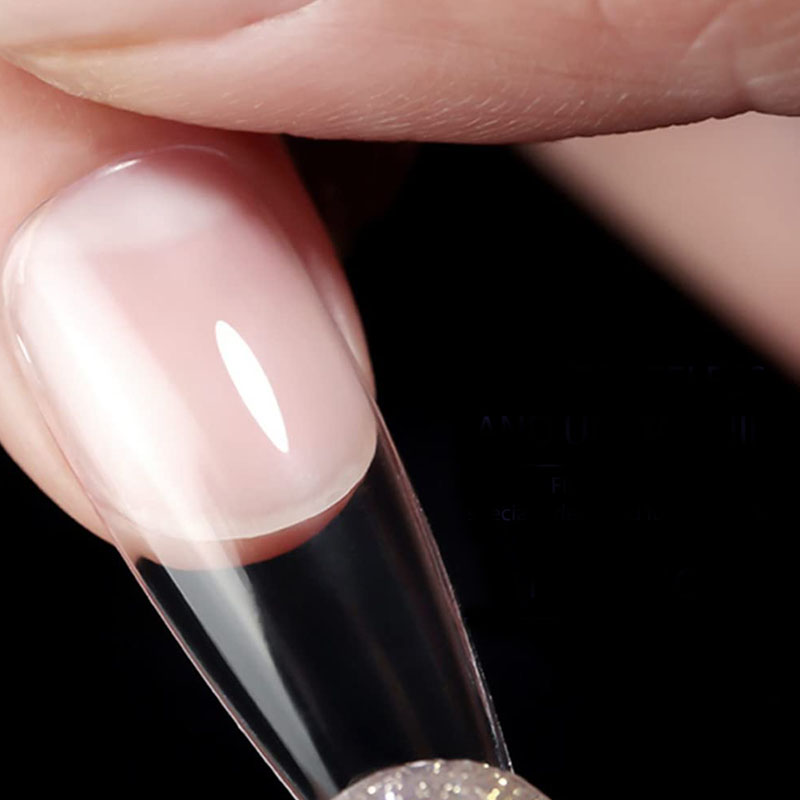Stiletto French Nail Tips Clear Half Cover Full Cover Acrylic 