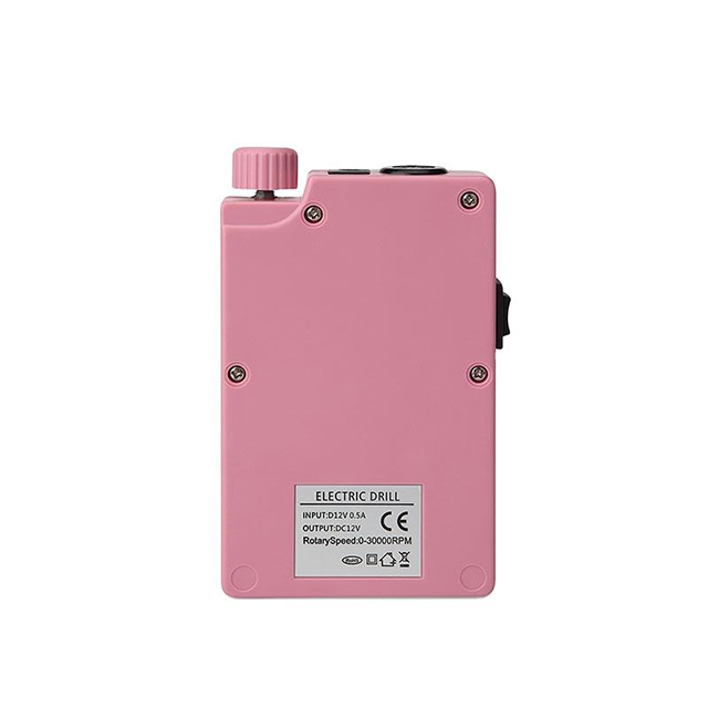 Rechargeable Nail Drill Set Pink With Holder 25w 30000rpm 