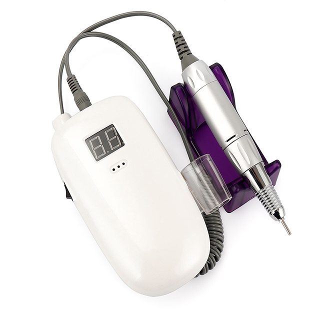 Rechargeable Nail Drill Set White Natural Nails 25w 30000rpm 