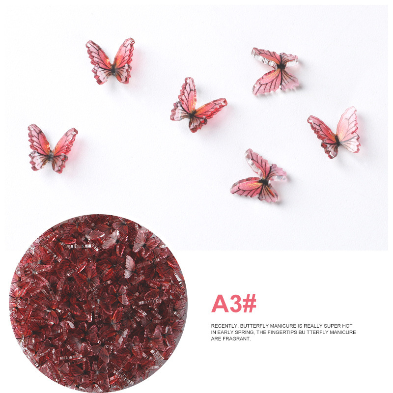 DIY Nail Stickers For Nail Art Flowers Butterfly Star Pack 
