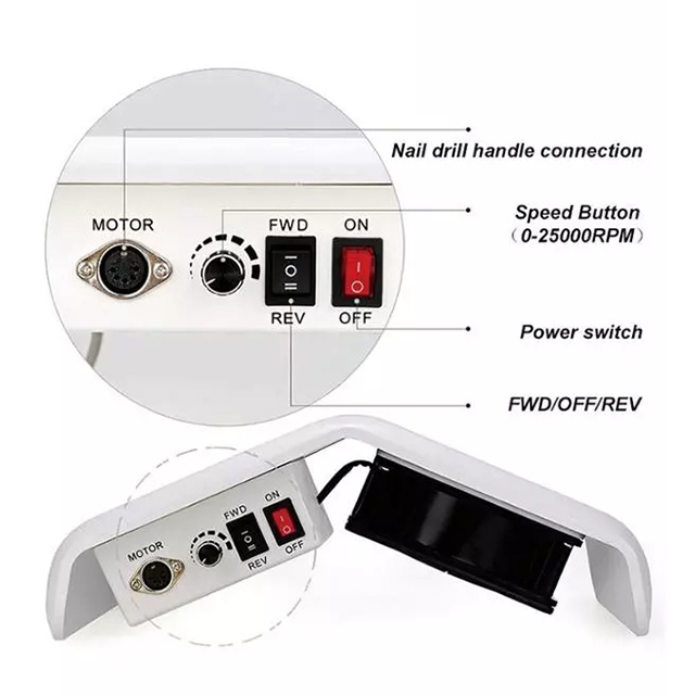Gel Nail Dust Collector 25w 