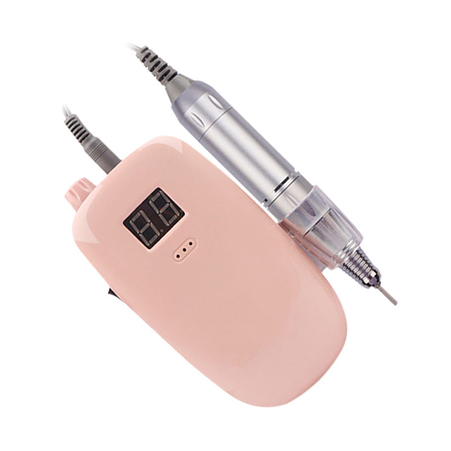 Rechargeable Nail Drill Set White Natural Nails 25w 30000rpm 