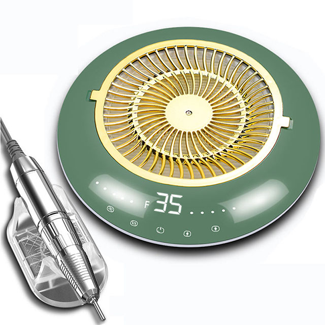 2in1 Nail Drill Dust Collector Set Electric 60w 35000rpm 