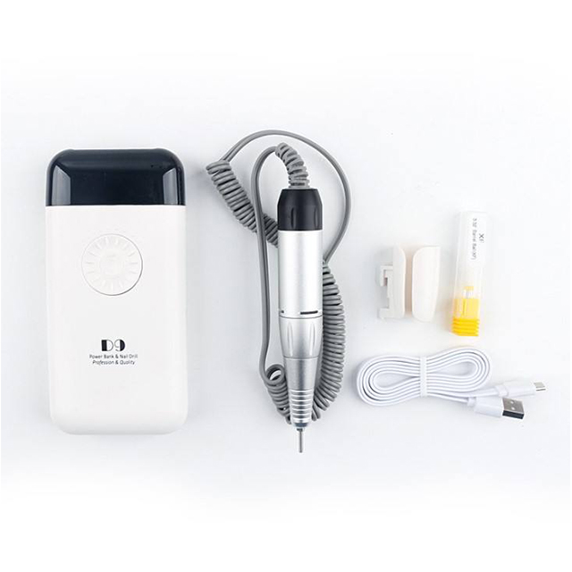 Rechargeable Nail Drill Set USB Black And White 25w 35000rpm 