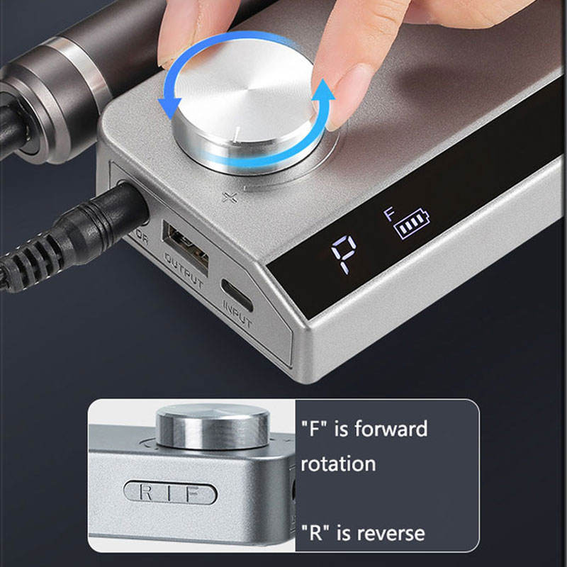 Rechargeable Cordless Nail Drill Set Near Me USB 45w 35000rpm 