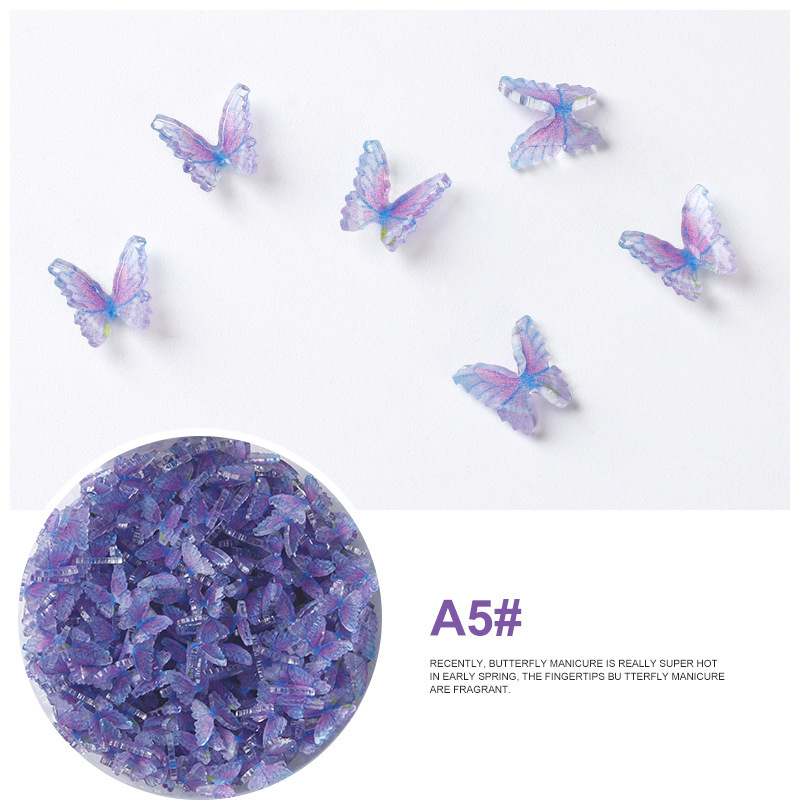 DIY Nail Stickers For Nail Art Flowers Butterfly Star Pack 