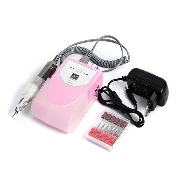 Rechargeable Nail Drill Set Portable White 25w 30000rpm 