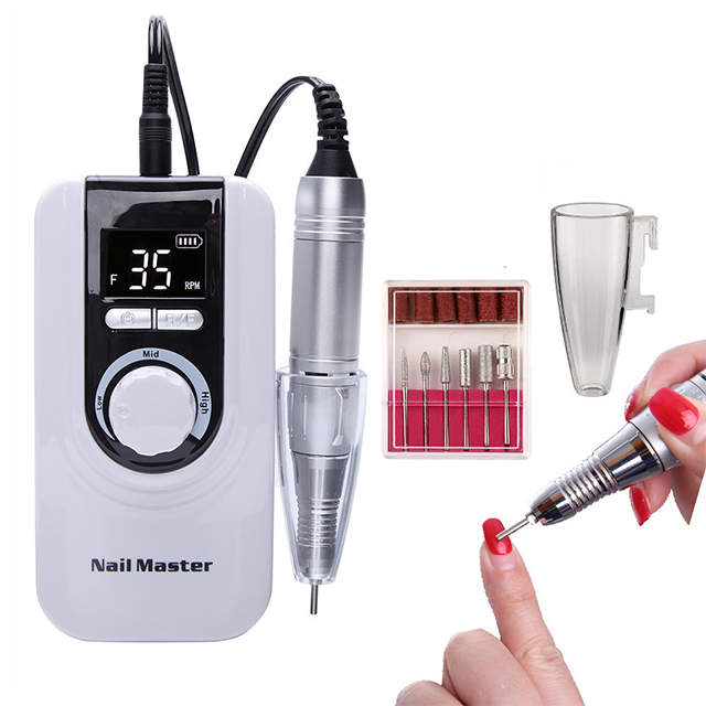 Rechargeable Nail Drill Set 110v 220v 25w 35000rpm 