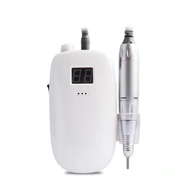 Rechargeable Nail Drill Set White Natural Nails 25w 30000rpm 