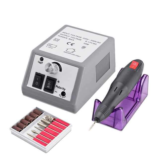 Nail Drill Set Electric Polishing Equipment 10w 25000rpm 