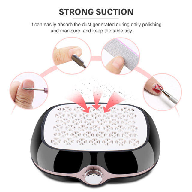 Rechargeable Nail Dust Collector Fan With Filter 40w 