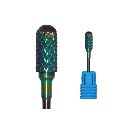Rainbow Carbide Nail Drill Bits Tip For Natural Nails Buffer