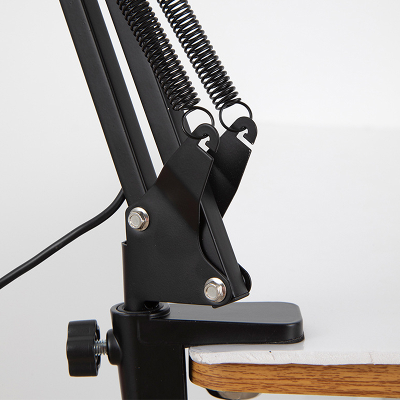 Double Head Long Arm Embroidery Beauty Telescopic Work Desk Lamp 