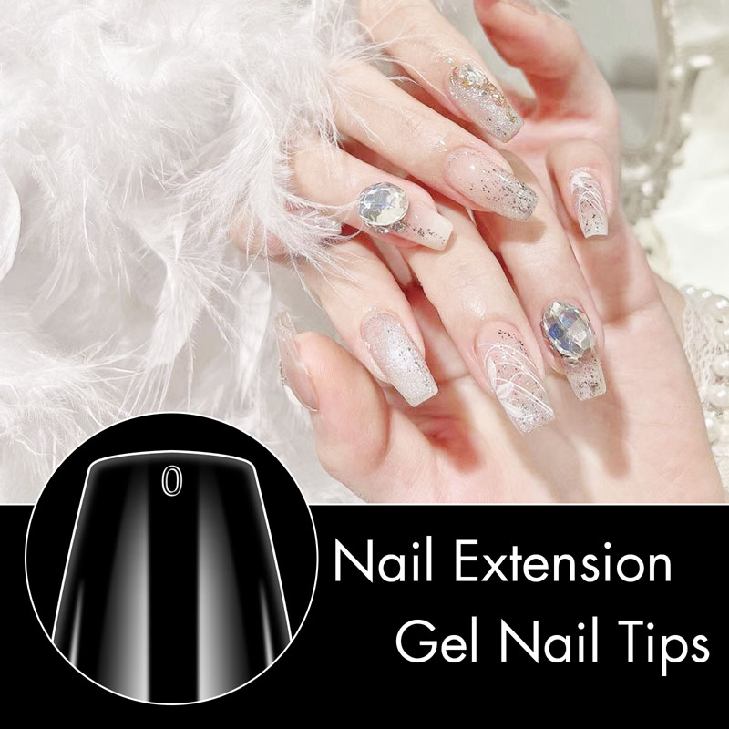 Short Coffin Nail Tips Clear 