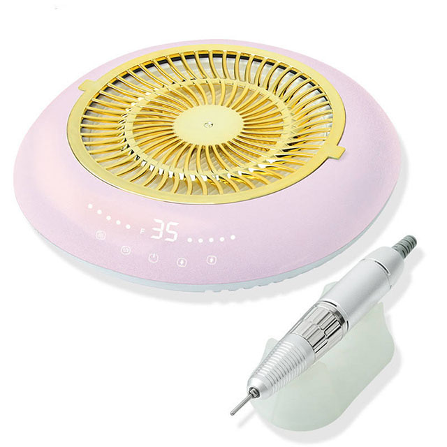 2in1 Nail Drill Dust Collector Set Electric 60w 35000rpm 