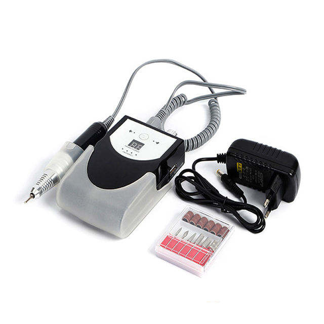 Rechargeable Nail Drill Set Portable White 25w 30000rpm 
