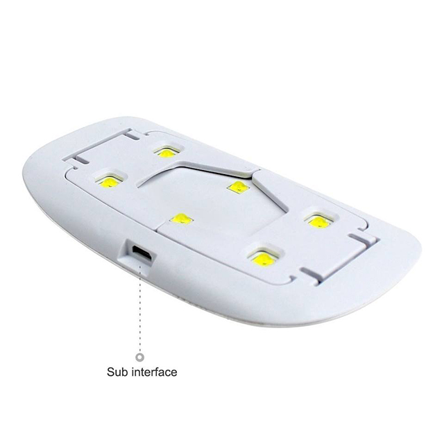 Foldable Nail Dryer Lamp Like Mouse 6w 