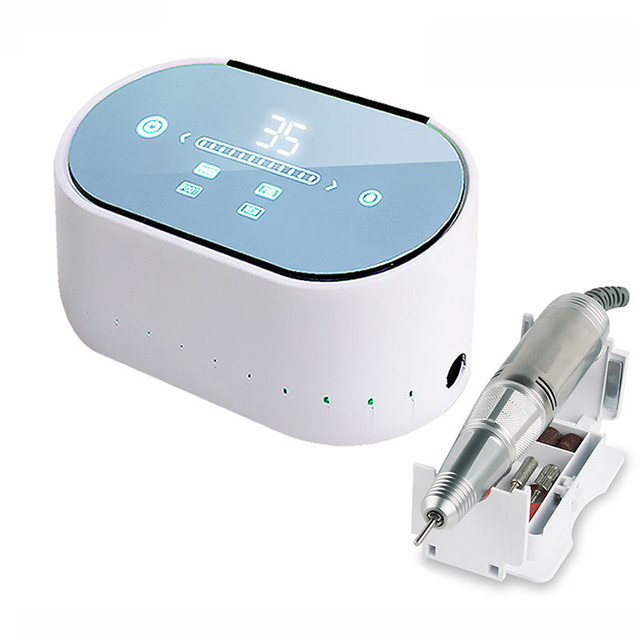 Nail Drill Set Electric Big Led Display 60w 35000rpm 