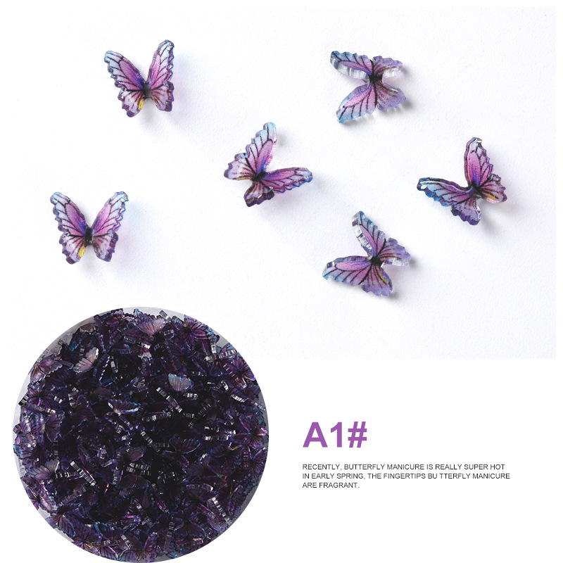 DIY Nail Stickers For Nail Art Flowers Butterfly Star Pack 