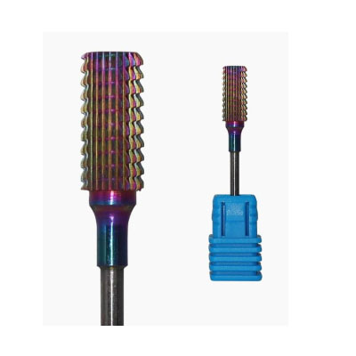 Rainbow Carbide Nail Drill Bits Tip For Natural Nails Buffer 