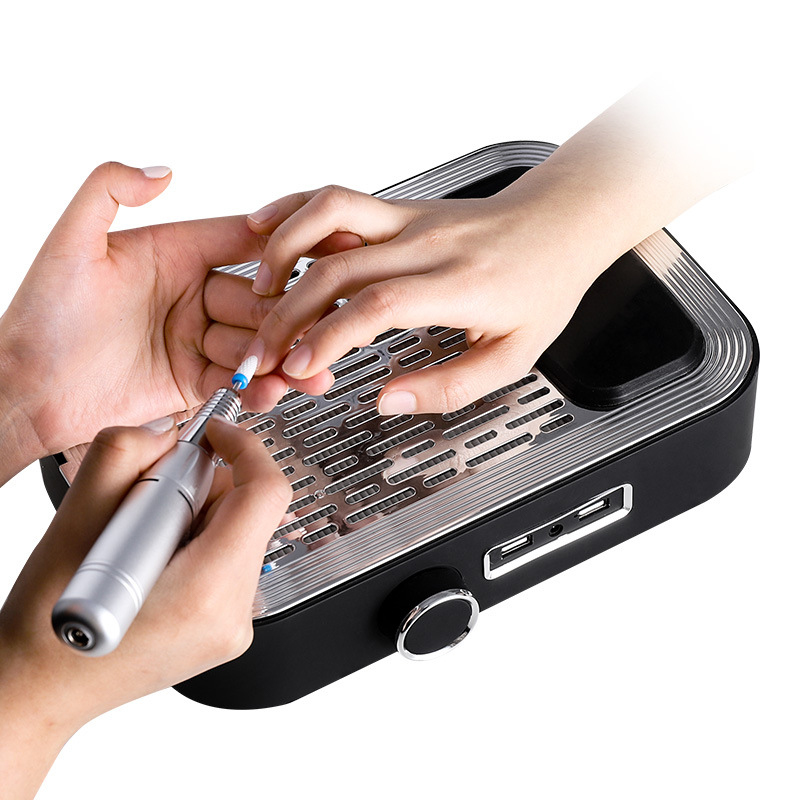 80W Electricity Storage 2-in-1 Nail Polisher Vacuum Cleaner 