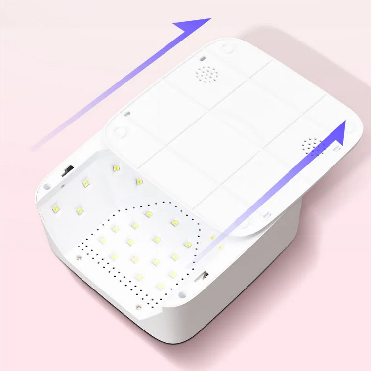 Rechargeable Nail Dryer Lamp Cordless with Heart-shape 72w 