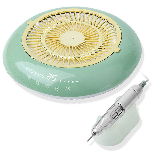 2in1 Nail Drill Dust Collector Set Electric 60w 35000rpm 