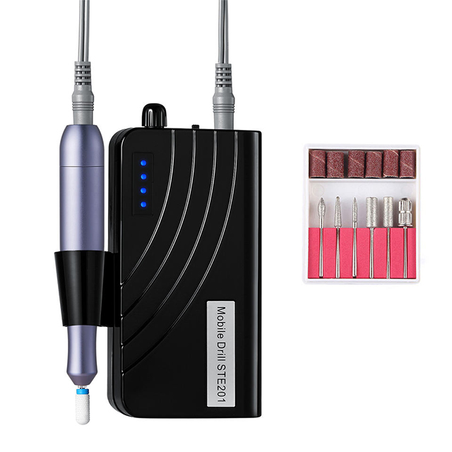 Rechargeable Nail Drill Set Protable Power Indicator 25w 30000rpm 