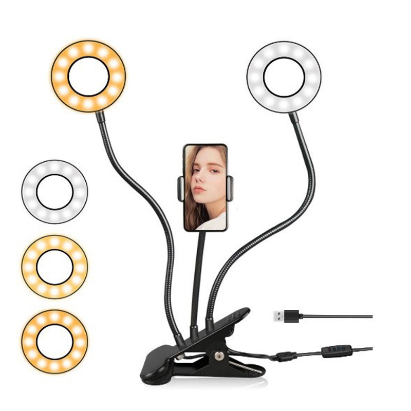 Fill Light Beauty Selfie Stand Desktop Clip Light 