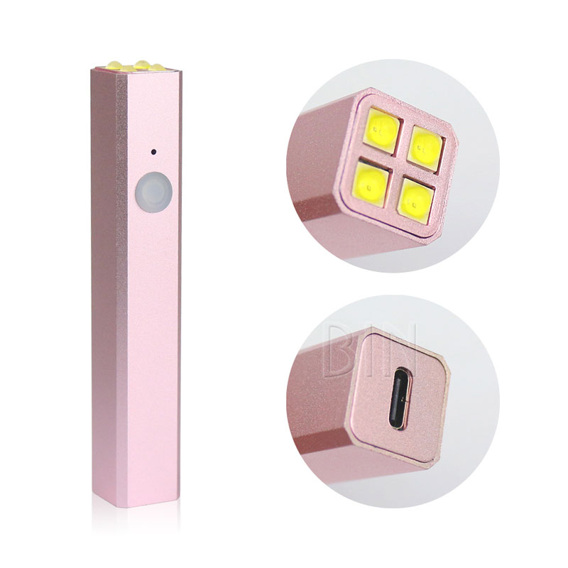 8W Rechargeable Cordless UV One-line Nail Dryer Lamp 