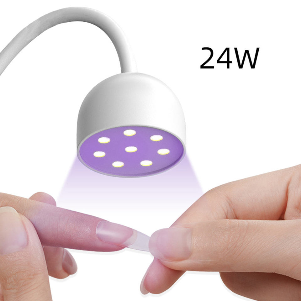 Rechargeable Cordless Desktop Nail Dryer Lamp 24W 