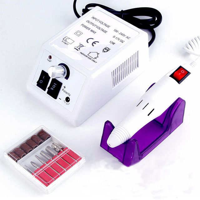 Nail Drill Set Electric Polishing Equipment 10w 25000rpm 