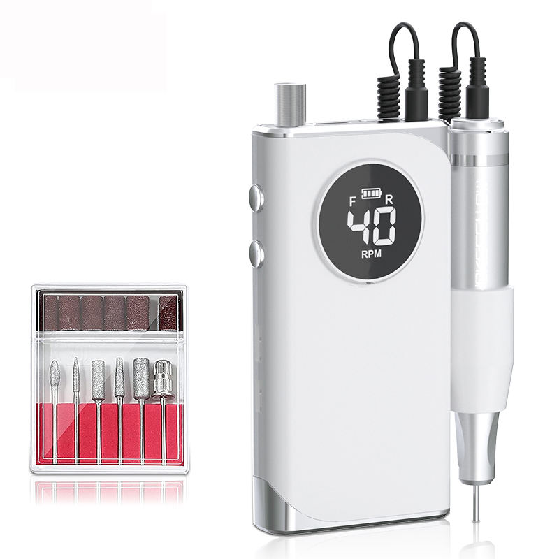 Rechargeable Cordless Nail Drill Set Professional 45w 40000rpm 