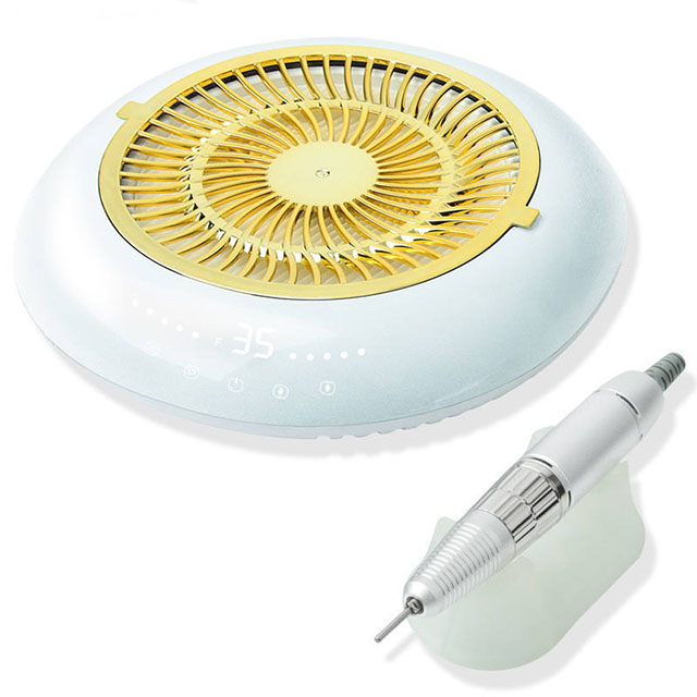 2in1 Nail Drill Dust Collector Set Electric 60w 35000rpm 