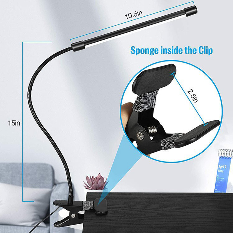 LED Embroidery Lamp Metal Flexible Gooseneck Lamp 