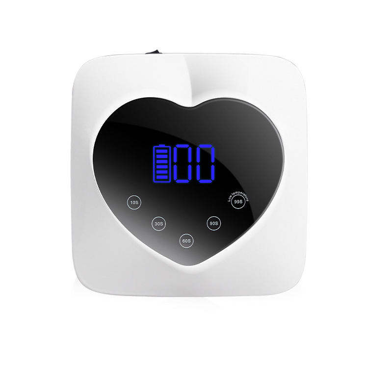 Rechargeable Nail Dryer Lamp Cordless with Heart-shape 72w 