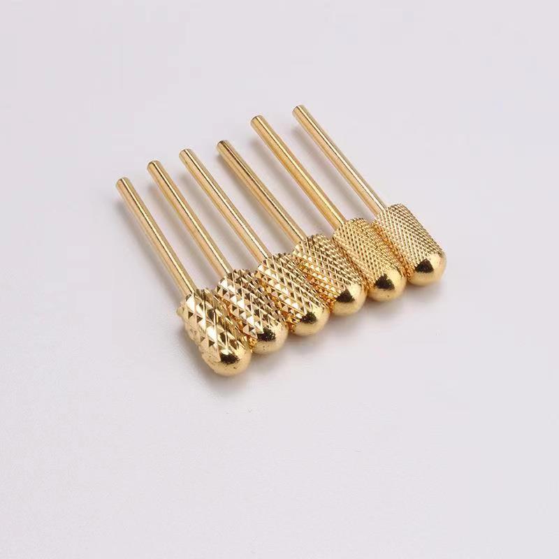 Rainbow Carbide Nail Drill Bits Tip For Natural Nails Buffer 