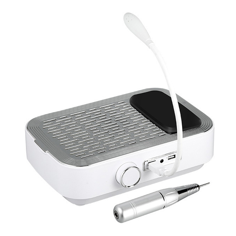 80W Electricity Storage 2-in-1 Nail Polisher Vacuum Cleaner 