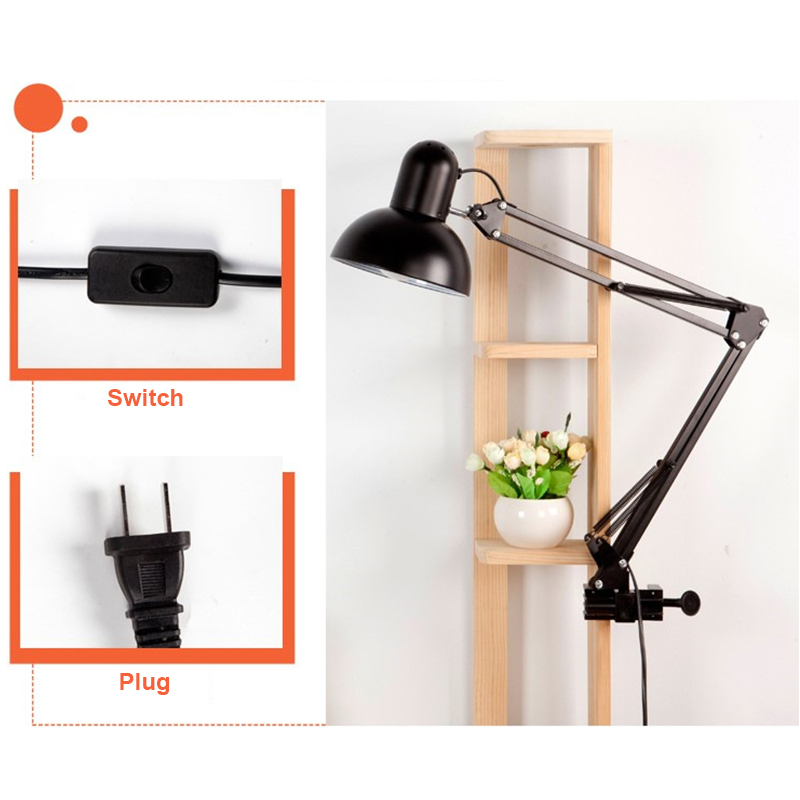 Explosive Folding Telescopic Long Arm Clip Light 