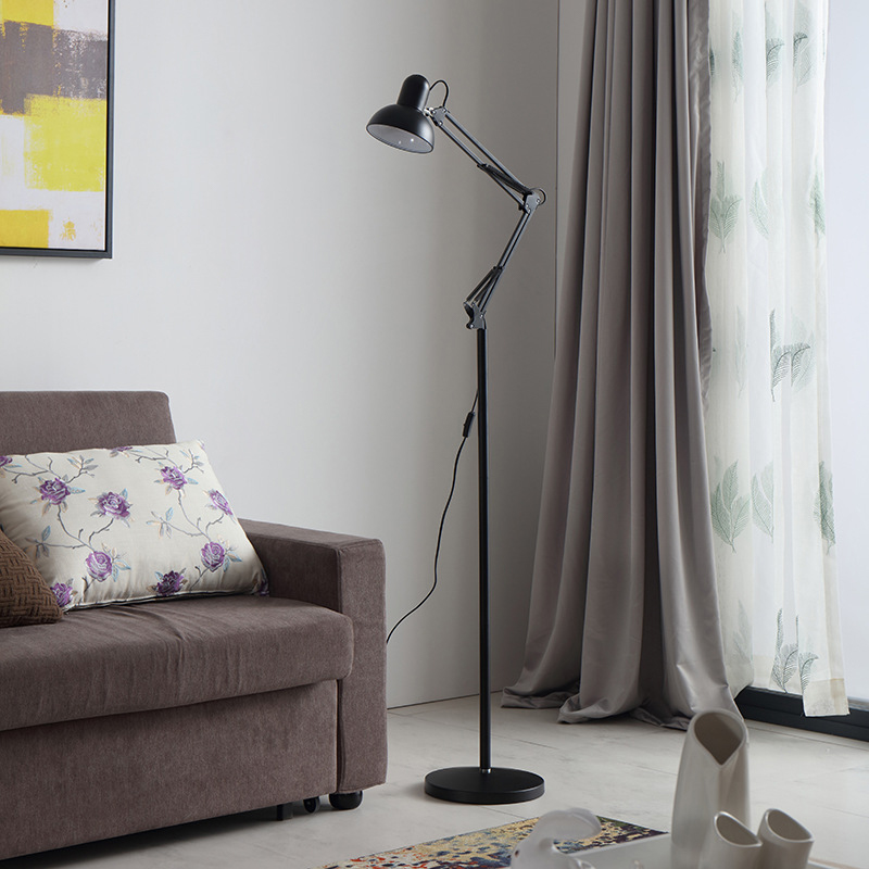 Long Arm Folding Full Spectrum Floor Lamp 