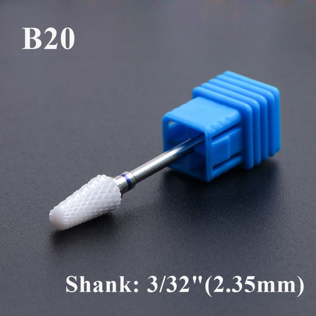 Ceramic Nail Drill Bits Tips For Natural Nails 