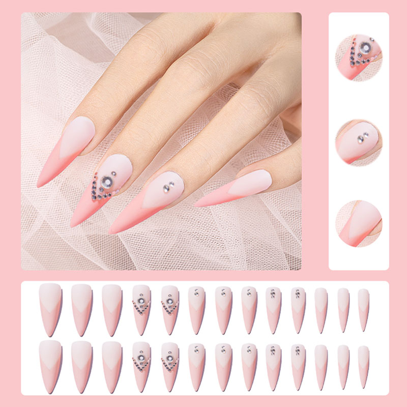 Press Sticker on Nails Tip Long Short Stiletto Nails 