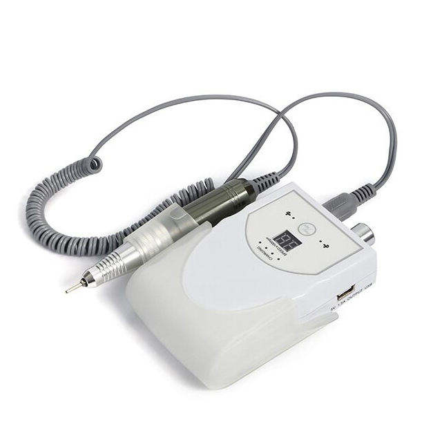 Rechargeable Nail Drill Set Portable White 25w 30000rpm 