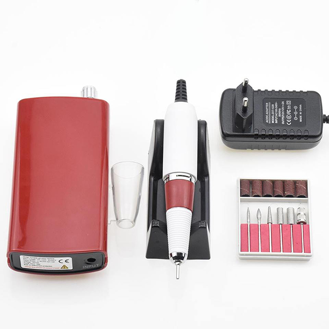 Rechargeable Popular Nail Drill Set Pink 25w 30000rpm 